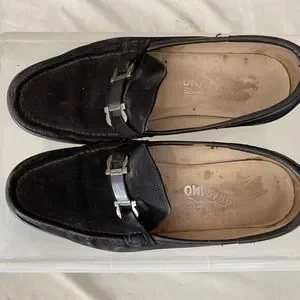 Salvatore Ferragamo Gumlite Vibram Soles Suede Loafers (Black/Silver) Salvatore Ferragamo | Shoes | Salvatore Ferragamo Gumlite  main image 2